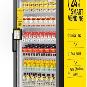 DC-542DS Combo Vending Machine,Refrigerated Vending Machine with Touch Card Reader,Advertising Display